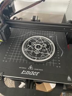 Fullmetal Alchemist Magic Circle For Coaster 3D Printer Model