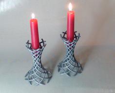 Wormhole Candle Holders 3D Printer Model