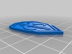 Mythosaur Skull Badge 3D Printer Model