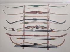 Archery Bow Rack 3D Printer Model