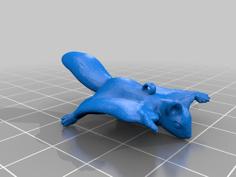 Flying Squirrel Ornament 3D Printer Model