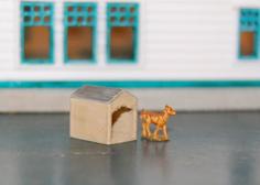 Dog House (HO Scale 1:87) 3D Printer Model