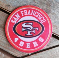 San Francisco 49ers Coaster 3D Printer Model