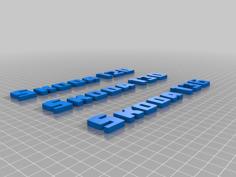 LOGO SKODA 120 130 136 3D Printer Model