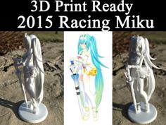 3D PRINT READY!! 2015 Racing Miku 3D Printer Model