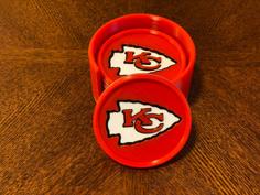 Kansas City Chiefs Coaster And Holder 3D Printer Model