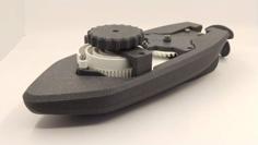 Wind-up Bathtub Boat V5 – With Benchmark Test – Badewannen Boot Zum Aufziehen – Funktionsfähig 3D Printer Model