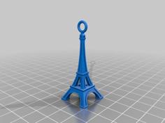 Eiffeltower Keychain 3D Printer Model