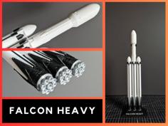 Falcon Heavy 3D Printer Model