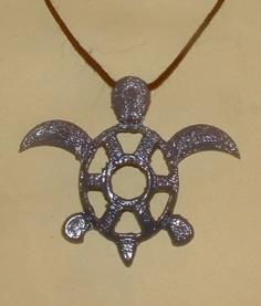 Sea Turtle Pendant 3D Printer Model