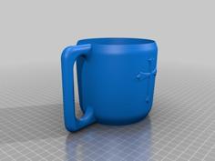 Custom Yeti Handle With Cross 3D Printer Model