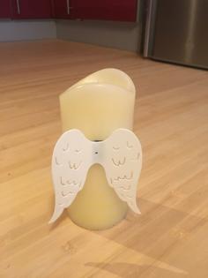 Angel Wings For Candle 3D Printer Model