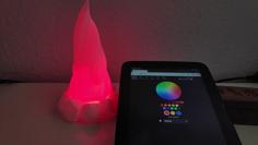 3dprintable Fire Pit Rgb Desk Lamp 3D Printer Model