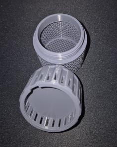 Desiccant Canister With Separated Hydrometer Air Intakes. 3D Printer Model