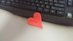 Mothers Day Heart 3D Printer Model