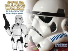 Full Scale Stormtrooper Helmet (wearable) 3D Printer Model