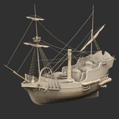 Steam Galleon 3D Printer Model