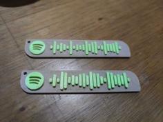 Spotify Keychains – Customizable 3D Printer Model