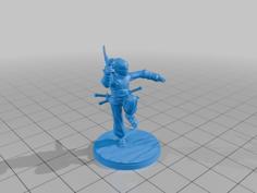 Ninja (male) 3D Printer Model