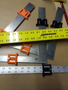 Ruler Sliding Guide Clamps 3D Printer Model