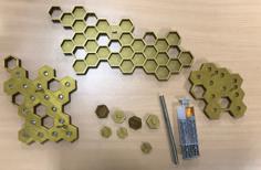 Honeycomb Keychain – Honigwaben Schlüsselanhänger 3D Printer Model