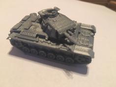 Panzer III OP 1/100 3D Printer Model