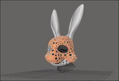 Fursuit- Or Puppet-head Base – Version 52 – Bunny 3D Printer Model