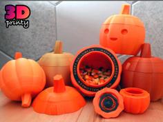 Twist Lock Pumpkin 3D Printer Model