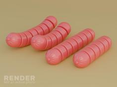 Articulated Sausages 3D Printer Model