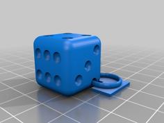 Dice Earrings 3D Printer Model