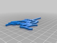 Twenty One Cake Topper 3D Printer Model