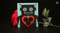 3D Printed Valentine With Bare Conductive Electric Paint 3D Printer Model