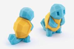 Low-Poly Squirtle – Multi And Dual Extrusion Version 3D Printer Model