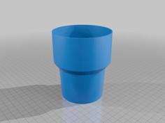 Customizable Car Cup Holder Adapter 3D Printer Model