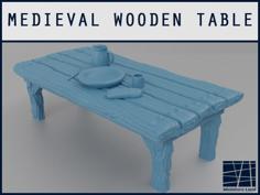 Medieval Table – Tabletop Gaming 3D Printer Model