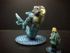 Merlion (28mm/Heroic Scale) 3D Printer Model