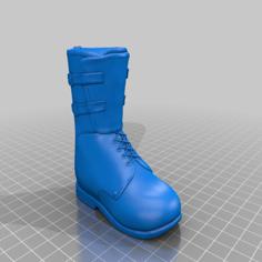 Men’s Military Boots, STL File 3D Printer Model