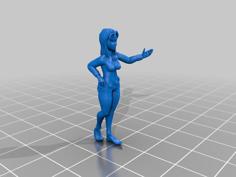 Sorceress Human Female 3D Printer Model