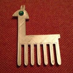 Kuzco’s Llama Comb – Flat 3D Printer Model