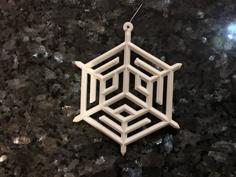 Art Deco Snowflake Ornament 3D Printer Model