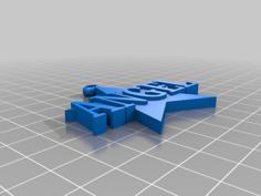 Star With Angel Name 3D Printer Model