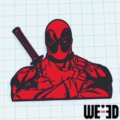 Deadpool Art – We3dUK 3D Printer Model