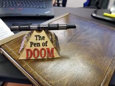 Pen Of Doom Pen Holder 3D Printer Model