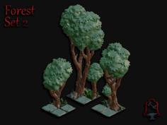 OpenFoliage Forest Set 2 3D Printer Model