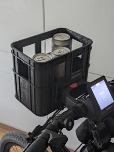 Beer Crate For 6 Pcs 0.5 L Cans With Klickfix Connection For The Bike 3D Printer Model