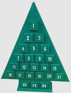 Advent Christmas Tree Calendar 3D Printer Model