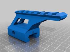 35mm X 75mm Angled Riser For Picatinny Rails 3D Printer Model