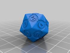 20Sided Companion Dice – Portal 3D Printer Model