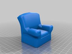 Business Card Display – Arm Chair 3D Printer Model