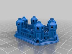 Six Tower Castle 3D Printer Model